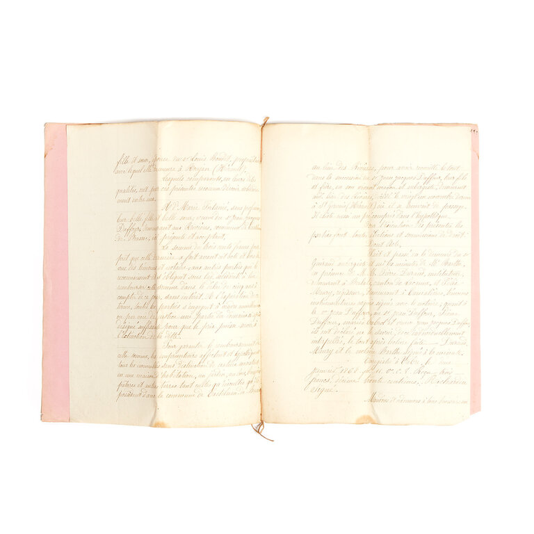 French Student Papers, late 1800s