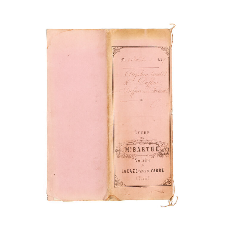 French Student Papers, late 1800s