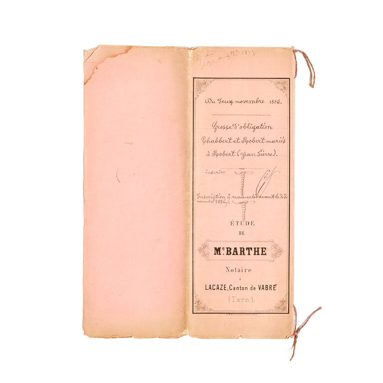 French Student Papers, late 1800s