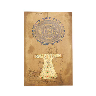 Jaipur Garment Painting, Gold Sherwani Jaipur Garment Painting, Gold Sherwani