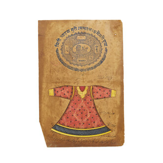 Jaipur Garment Painting, Red Sherwani Jaipur Garment Painting, Red Sherwani