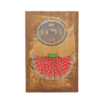 Jaipur Garment Painting, Red Lehenga Jaipur Garment Painting, Red Lehenga