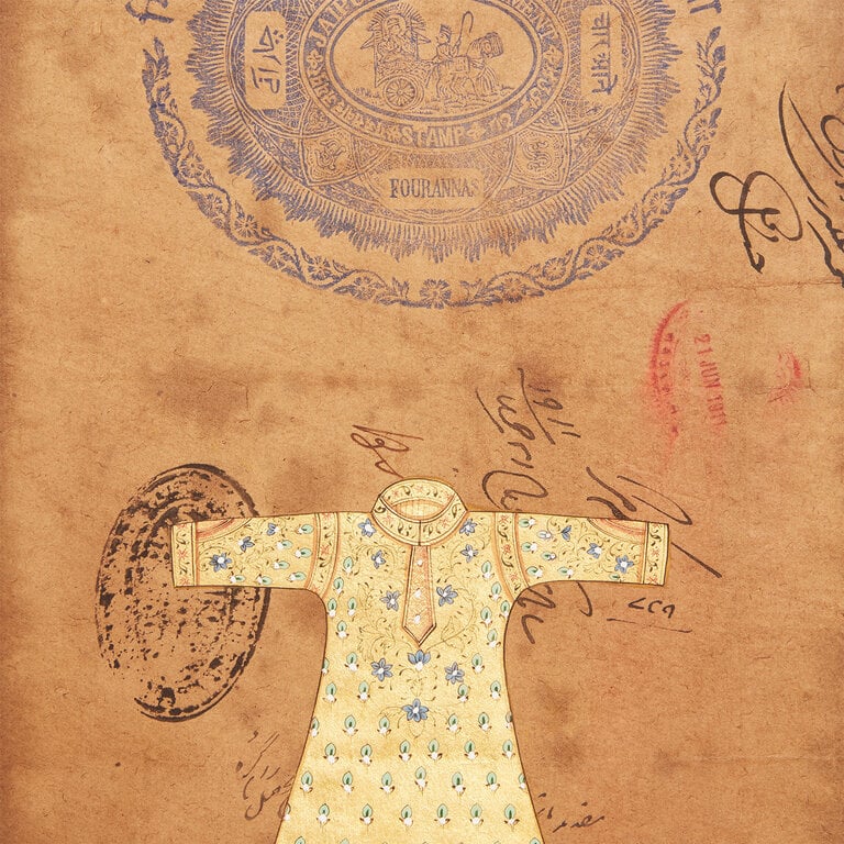 Jaipur Garment Painting, Gold Kurta