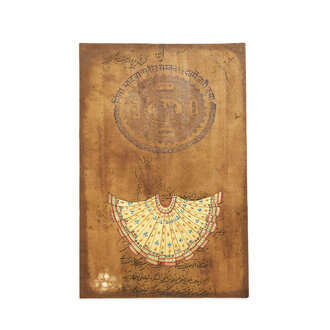Jaipur Garment Painting, Pale Gold Lehenga Jaipur Garment Painting, Pale Gold Lehenga