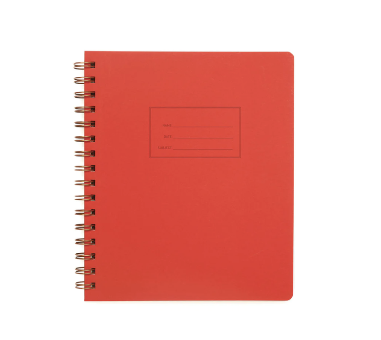 Warm Red, Dot, Right Standard Notebook