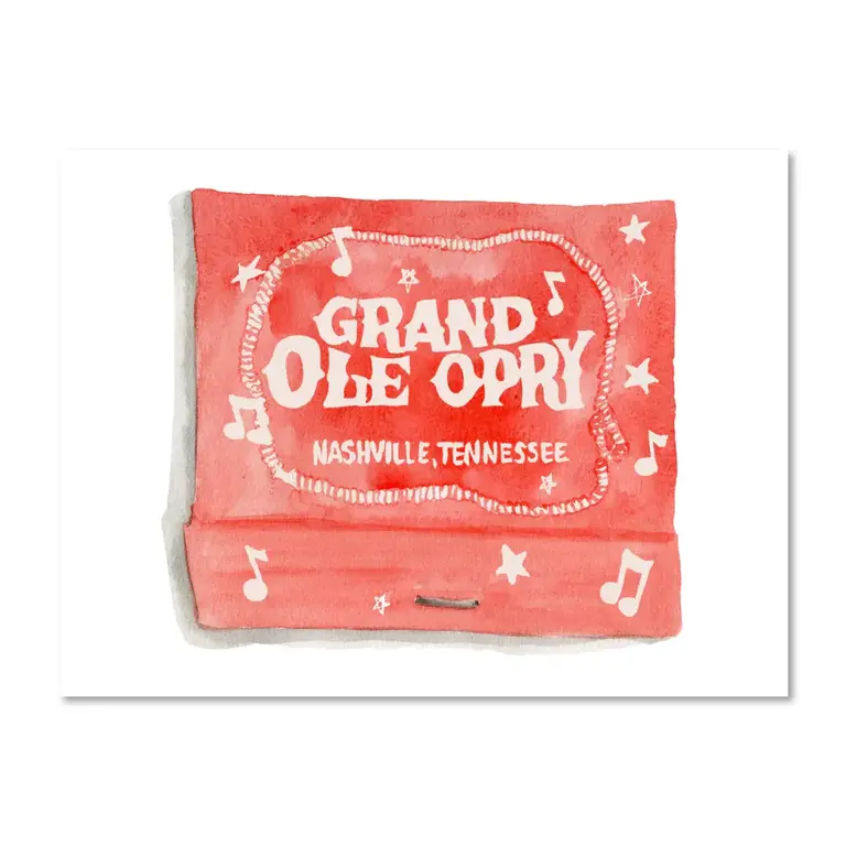 Grand Ole Opry Matchbook Print