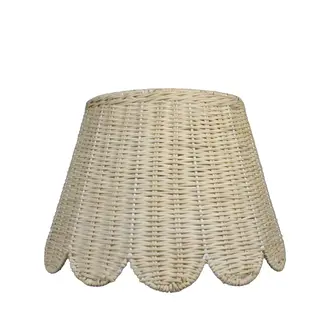 Medium Scalloped Rattan Lampshade