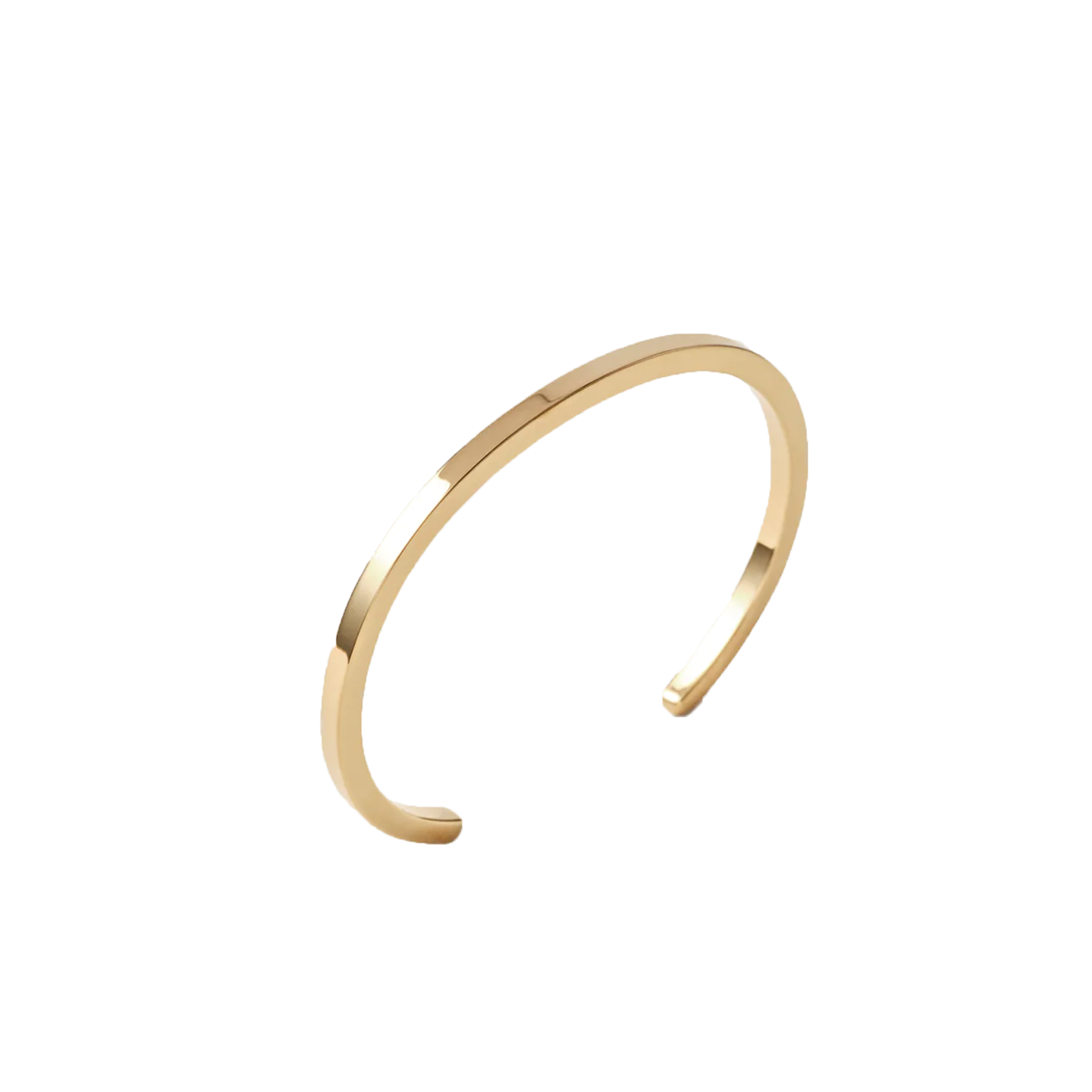 14K Gold Thin Cuff Bracelet