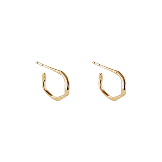 Wave Studs 14K Gold Vermeil Earring