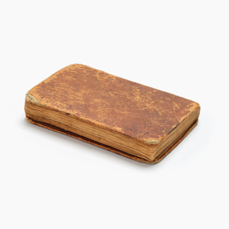 Antique French Leather Book, Pouvoir de Marie
