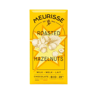 Meurisse Roasted Hazelnut 39% Milk Chocolate Bar