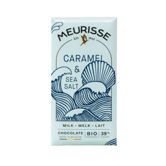 Meurisse Caramel Sea Salt 39% Milk Chocolate Bar
