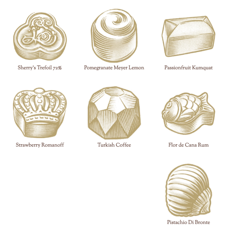 Louis Sherry Truffle Tin 12-Piece, Nutcracker