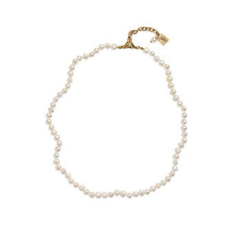 Fallen Aristocrat Freshwater Pearl Necklace, White Fallen Aristocrat Freshwater Pearl Necklace, White