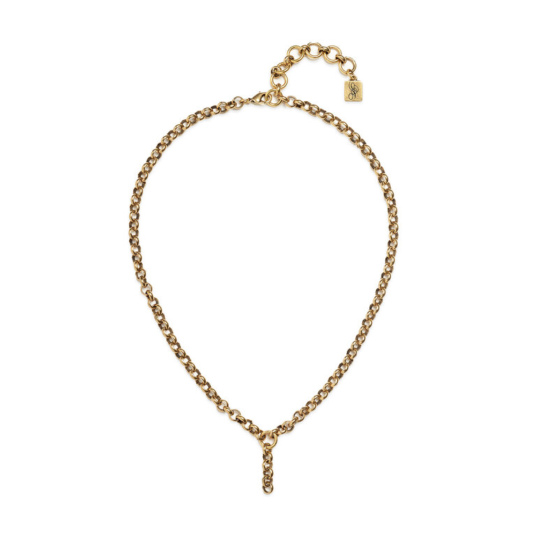 Rolo Chain Drop Necklace, 5mm