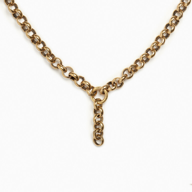 Rolo Chain Drop Necklace, 5mm