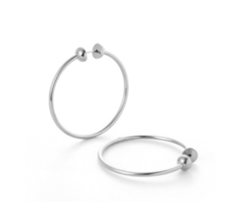 Icon Hoops Small Silver