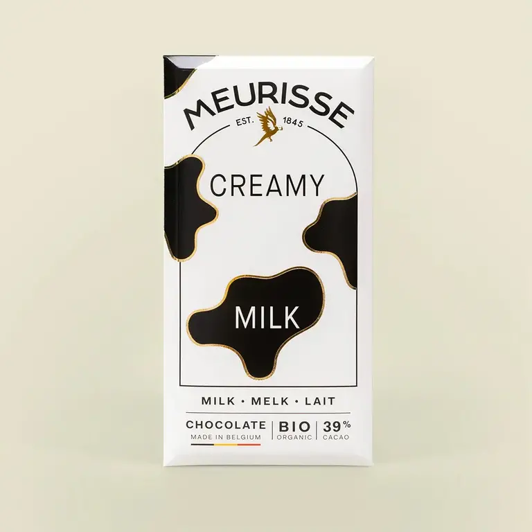 Meurisse Creamy 39% Milk Chocolate Bar