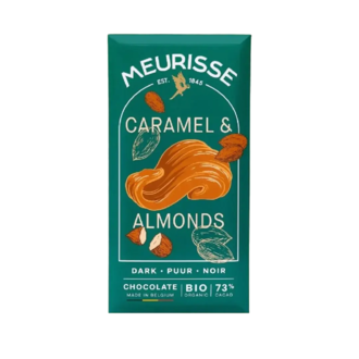 Meurisse Caramel & Almond  73% Dark Chocolate Bar
