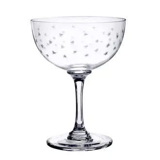 Stars Design Champagne Saucer Stars Design Champagne Saucer