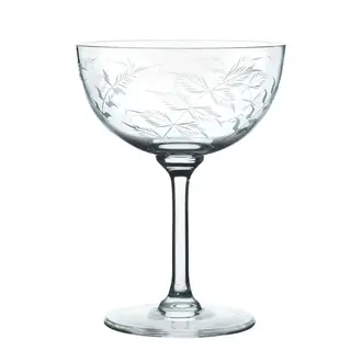 Fern Design Champagne Saucer Fern Design Champagne Saucer