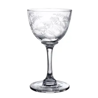 Fern Design Liqueur Glass