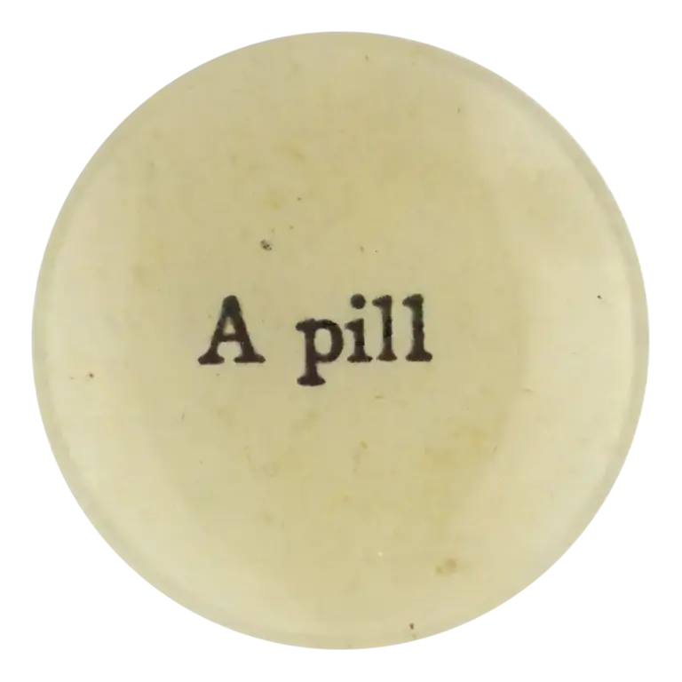 John Derian A Pill 4" Round