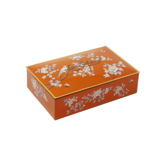 Louis Sherry Truffle Tin 12-Piece, Gracie Square Orange
