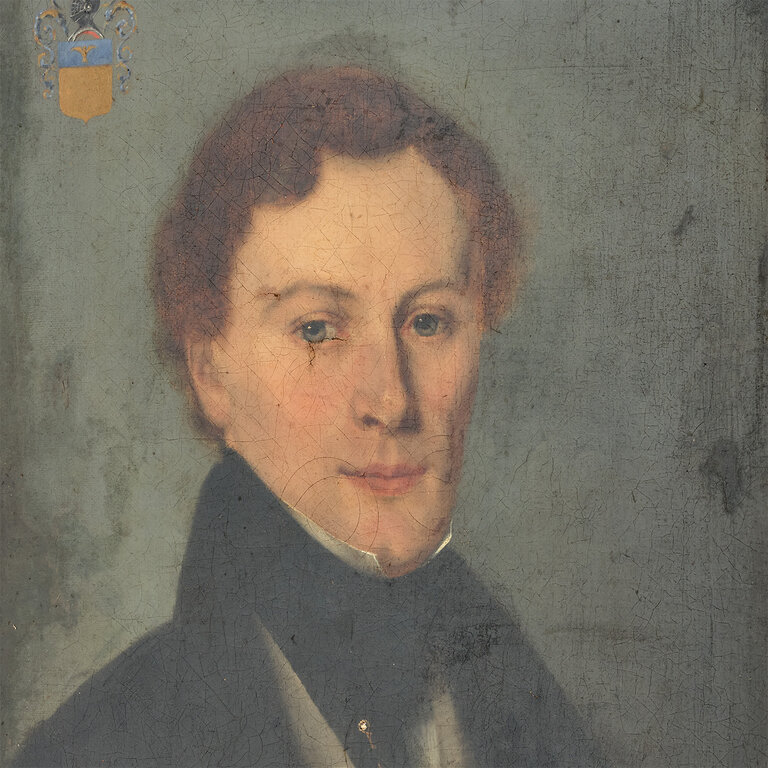 Portrait of Man with Pearl Pin