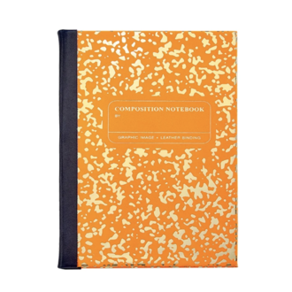 Marble Orange/Gold Notebook