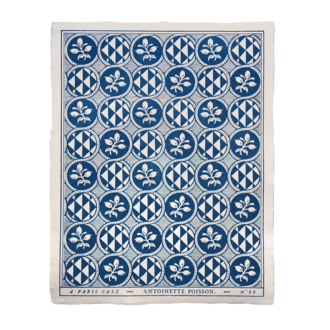 Antoinette Poisson Olives, Indigo Domino Paper