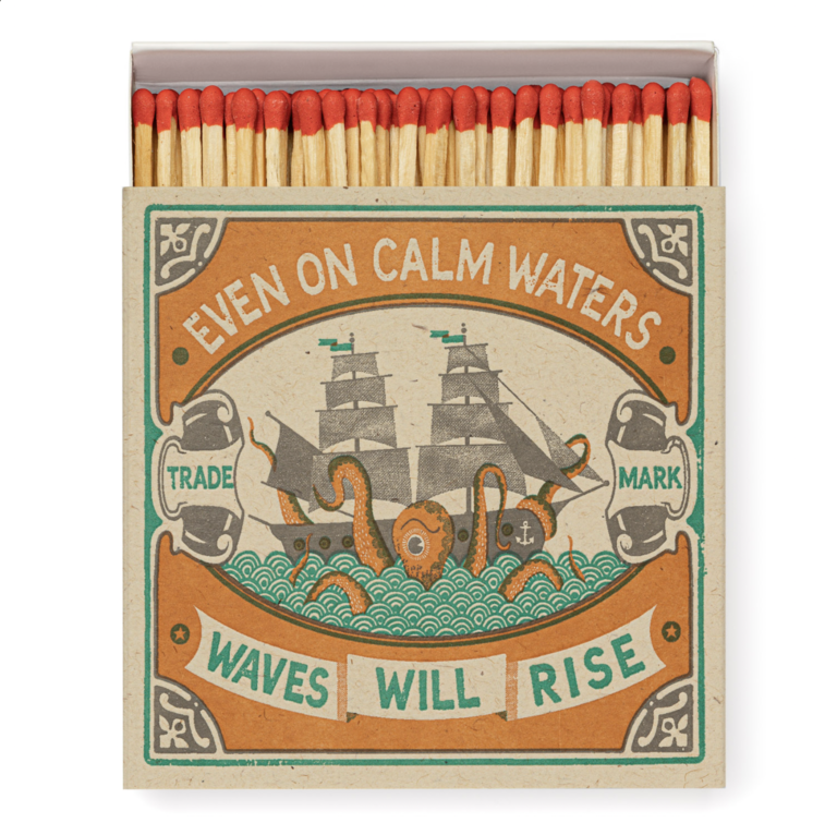 Even on Calm Waters Match Box