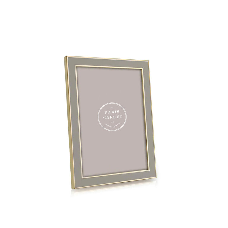 Frame- 5x7 Taupe & Gold