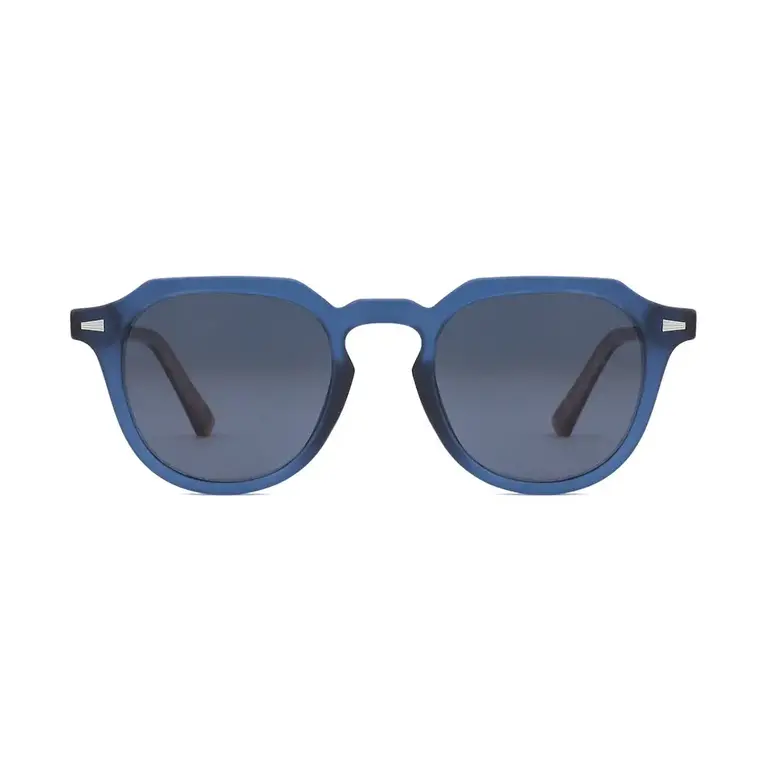 Nell Matte Navy Blue Polarized Sunglasses
