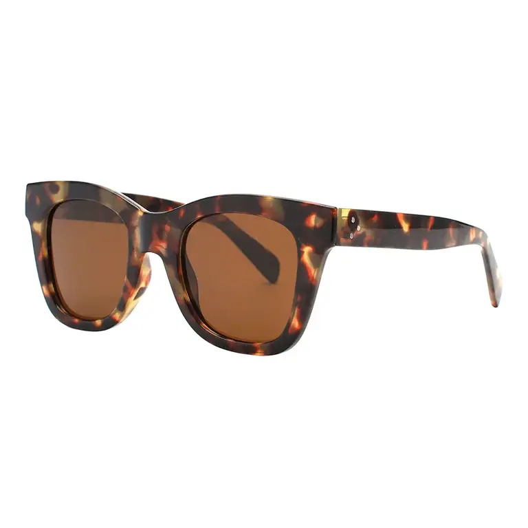 Caitlin Black & Grey Tortoise Polarized Sunglasses