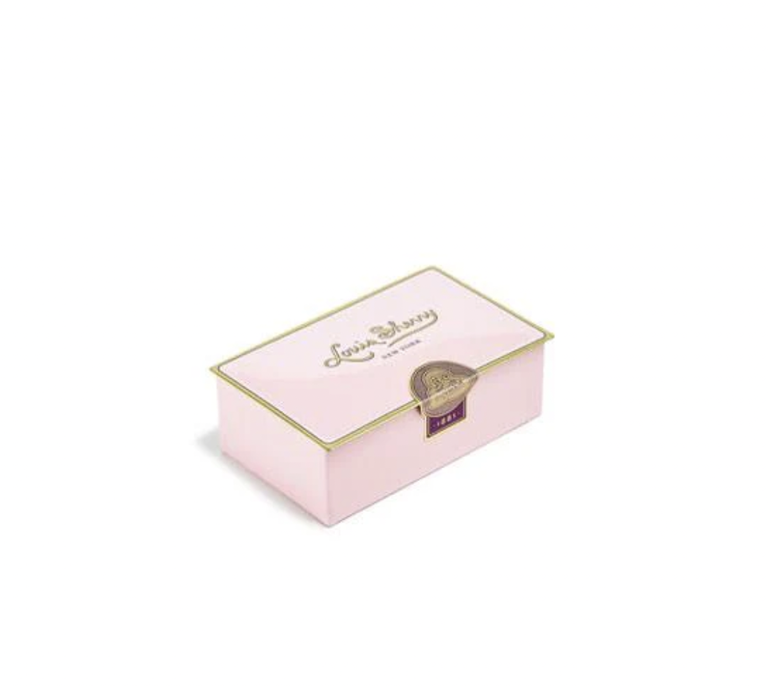 Louis Sherry Truffle Tin 2-Piece, Camellia Pink