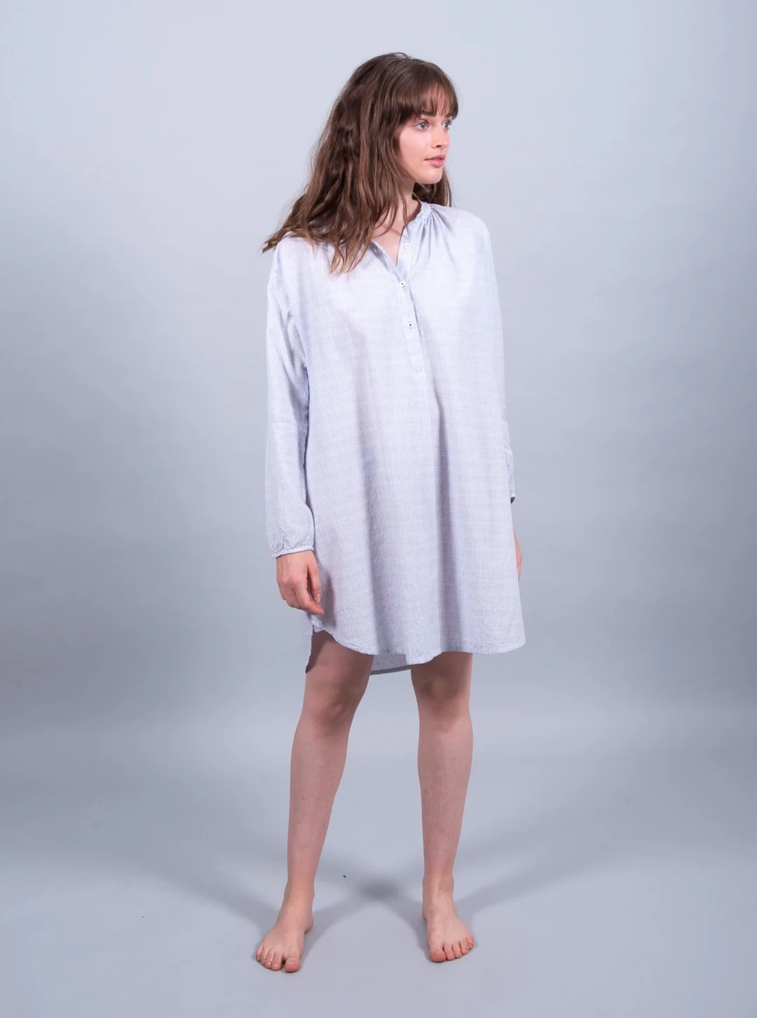Paul Scarlett Ateliers Night Dress Pyjama Long Sleeve Cotton Top The Paris Market