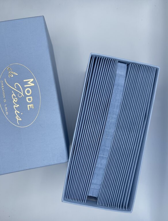 G. Lalo Mode de Paris Card & Envelope Collection Blue