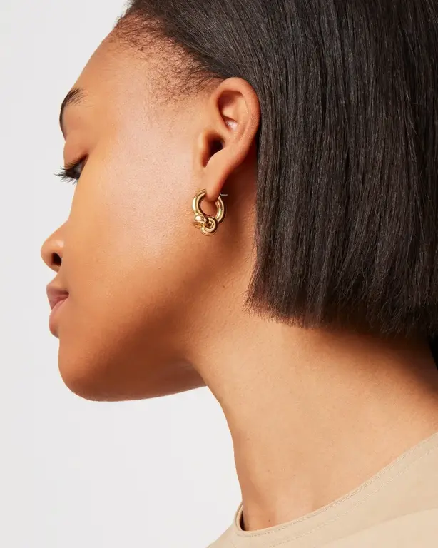 Maeve Hoops Gold Earrings