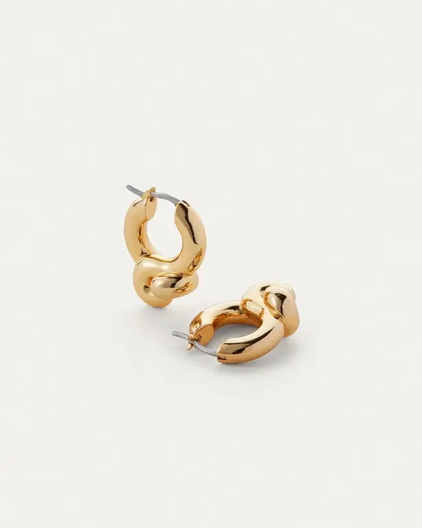 Maeve Hoops Gold Earrings