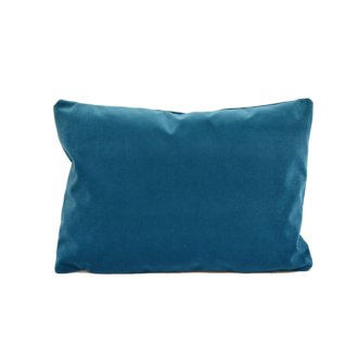 "Cyan" velvet pillow 17x24