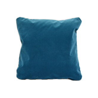 Cyan velvet pillow 20x20