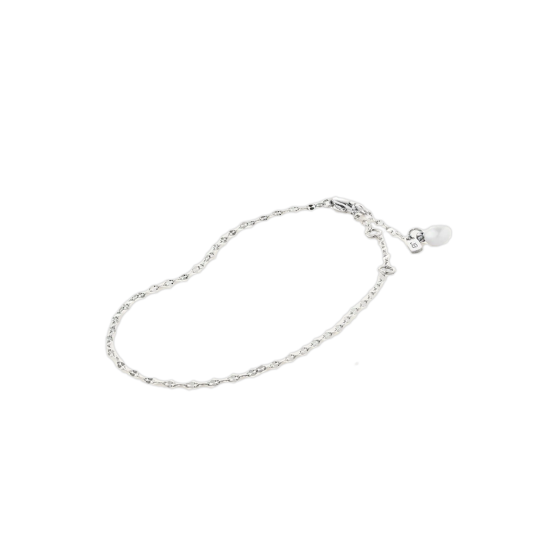 Capri Rhodium Anklet