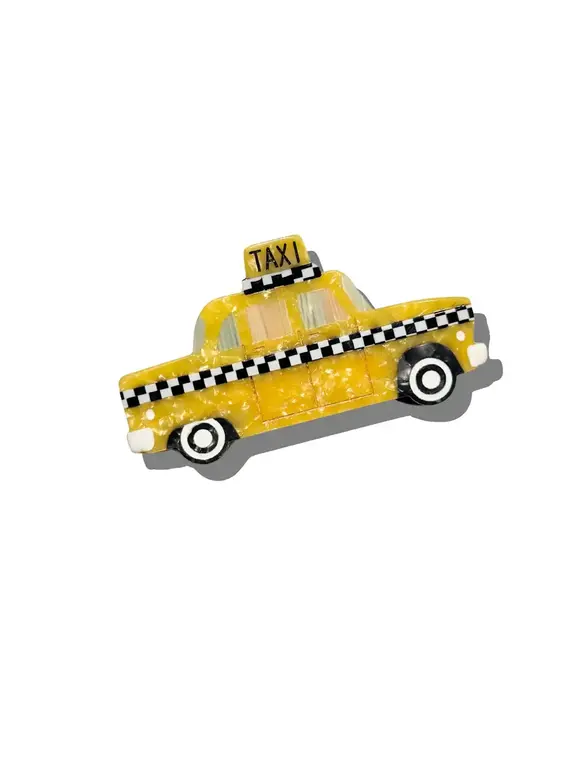 Yellow Taxi Cab Hair Clip