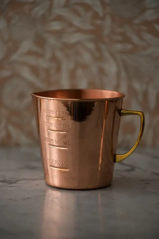 Copper Measuring Cup, 4 Cup