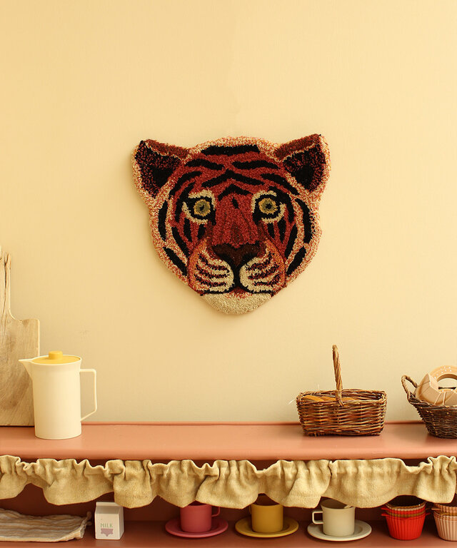 Tula Wise Tiger Head Rug