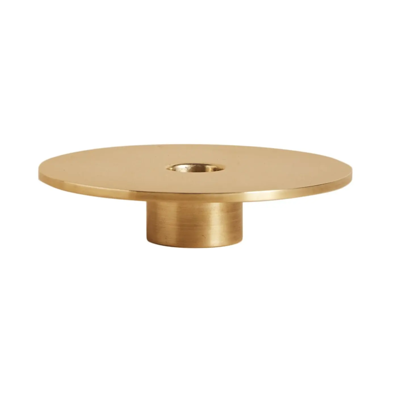 Eclipse Brass Brushed SM Candle Holder