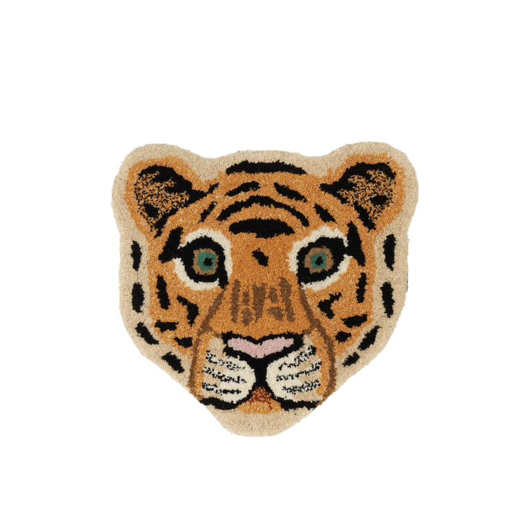 Cloudy Tiger Head Rug