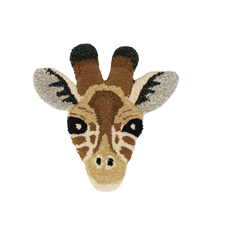 Gimpy Giraffe Head Rug