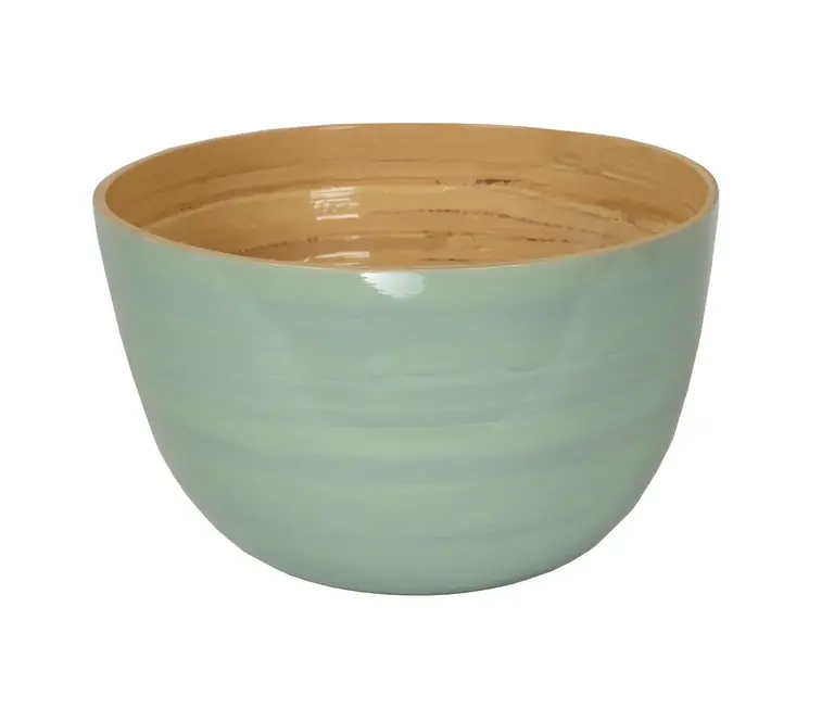 Ice Blue Bamboo Mixing Bowl